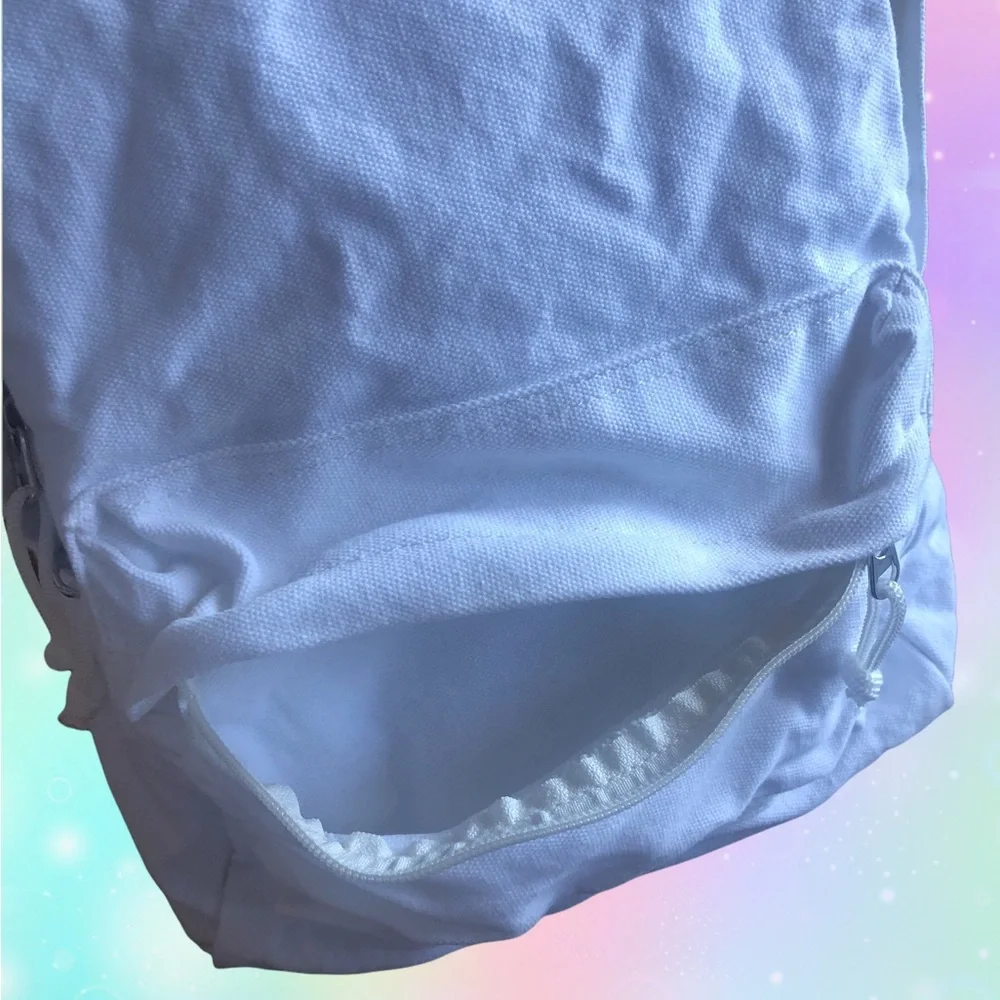 Stylish White Women's Backpack